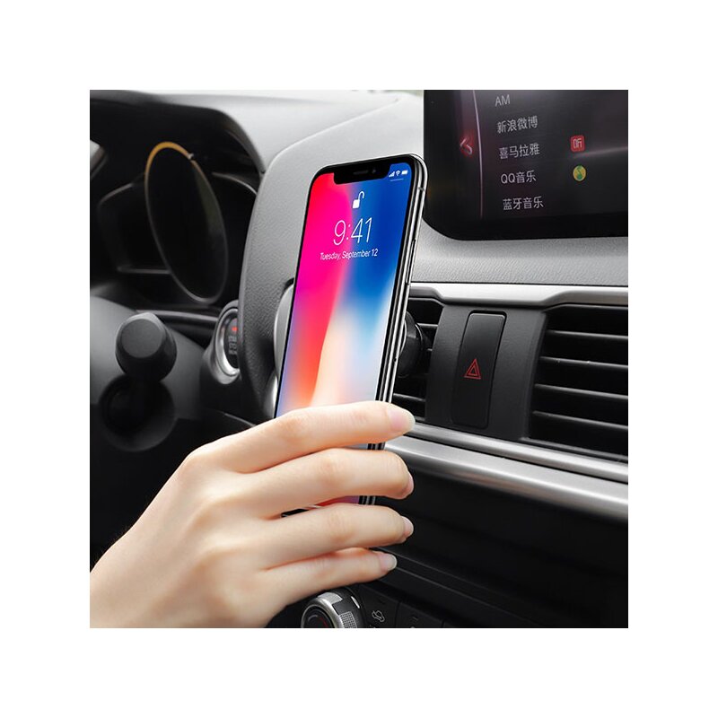 Suport telefon cu prindere in grila ventilatie  Hoco CA47, negru