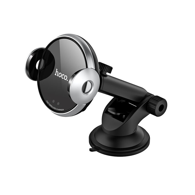 Suport Auto Hoco CA48 Automatic Induction Wireless Fast Charging Air Outlet/Suction Base Mount 15W - Black