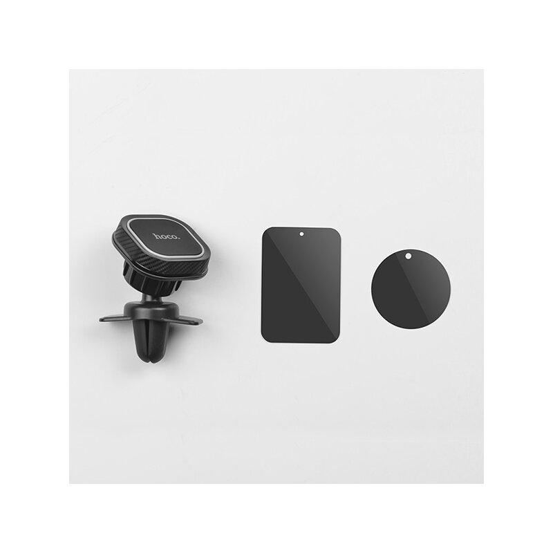 Suport auto magnetic telefon, grila ventilatie Hoco CA52, negru