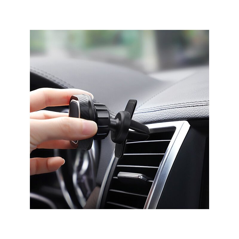 Suport auto magnetic telefon, grila ventilatie Hoco CA52, negru