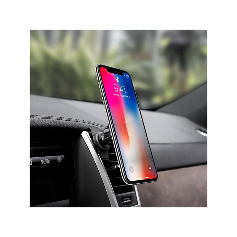 Suport auto magnetic telefon, grila ventilatie Hoco CA52, negru