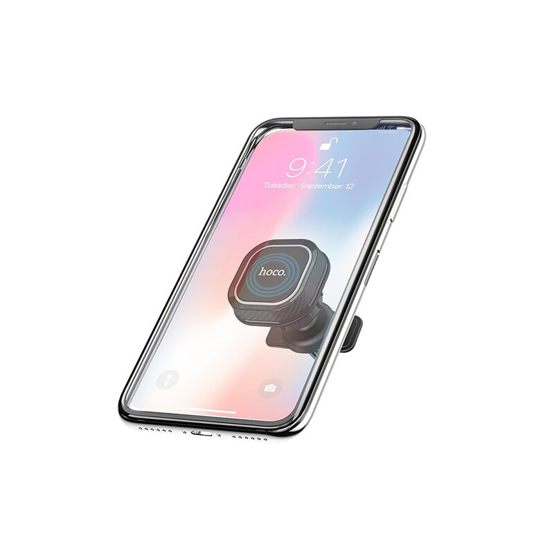 Suport auto magnetic telefon, grila ventilatie Hoco CA52, negru