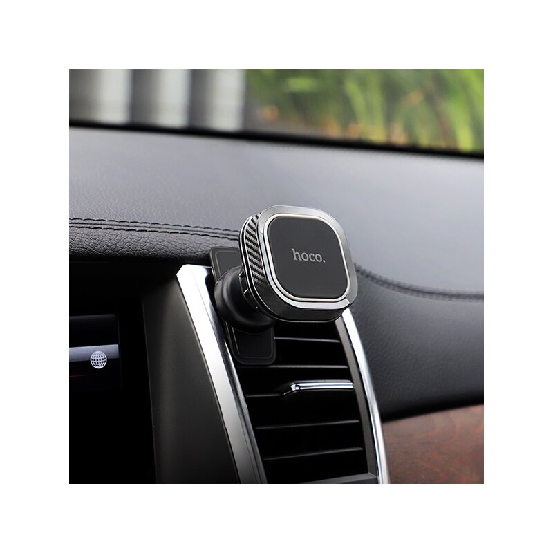 Suport auto magnetic telefon, grila ventilatie Hoco CA52, negru