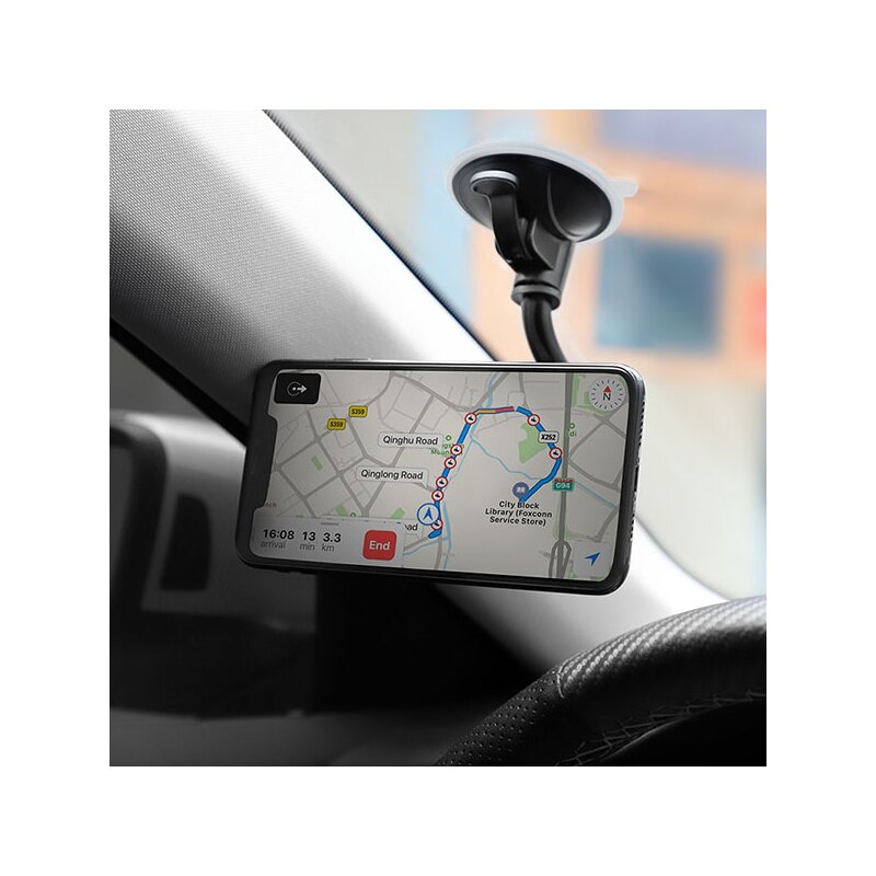 Suport auto universal magnetic pentru bord Hoco CA55, negru