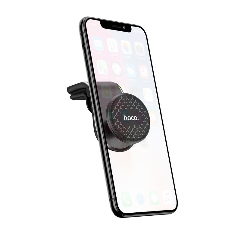 Suport auto magnetic pentru grila de ventilatie Hoco CA59, negru