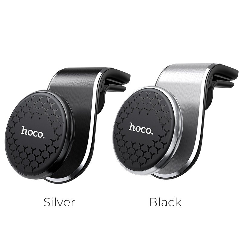 Suport auto magnetic pentru grila de ventilatie Hoco CA59, argintiu