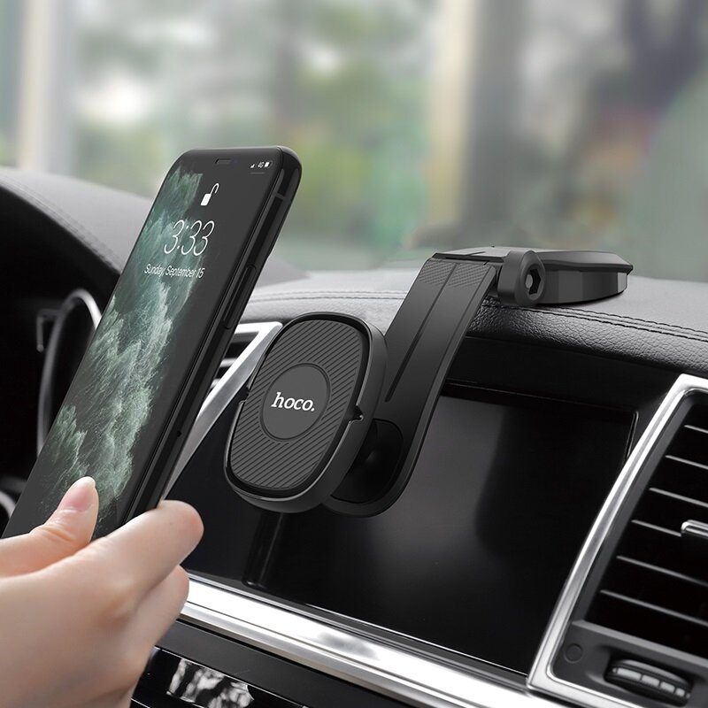 Suport auto universal cu prindere pe bord Hoco CA61, negru