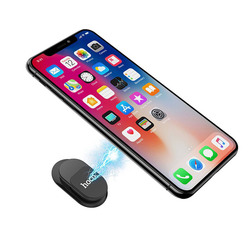 Suport Auto/Organizator Hoco PH19 Multi-function Magnetic Hook Universal Pentru Telefon/Chei/Cabluri - Black