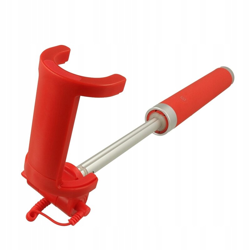 Suport Selfie Stick Vennus Cable Jack 3.5mm With Trigger - Red