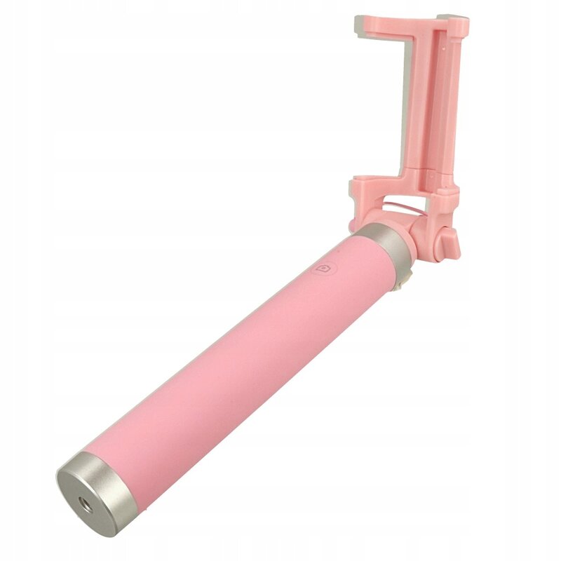 Suport Selfie Stick Vennus Cable Jack 3.5mm With Trigger - Pink