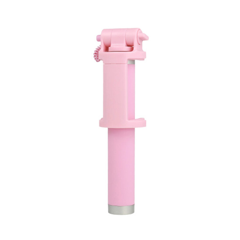 Suport Selfie Stick Vennus Cable Jack 3.5mm With Trigger - Pink