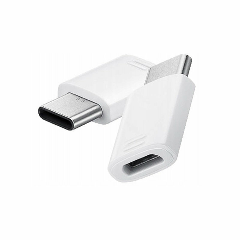 Convertor Samsung Micro-USB in Type-C - Alb GH96-12487A