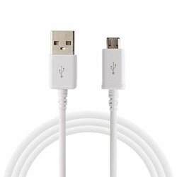 Cablu de date Original Samsung DU4EWE Micro-USB Alb Bulk