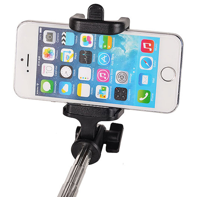 Suport Selfie Stick Locust Series Wireless Premium With Build-in Bluetooth Shutter Button - Type 3 - Black