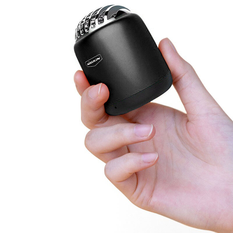 Boxa Portabila Nillkin Bullet Mini Aluminum TWS Bluetooth 4.2 Portable Wireless Built-in Mic 2W - Black