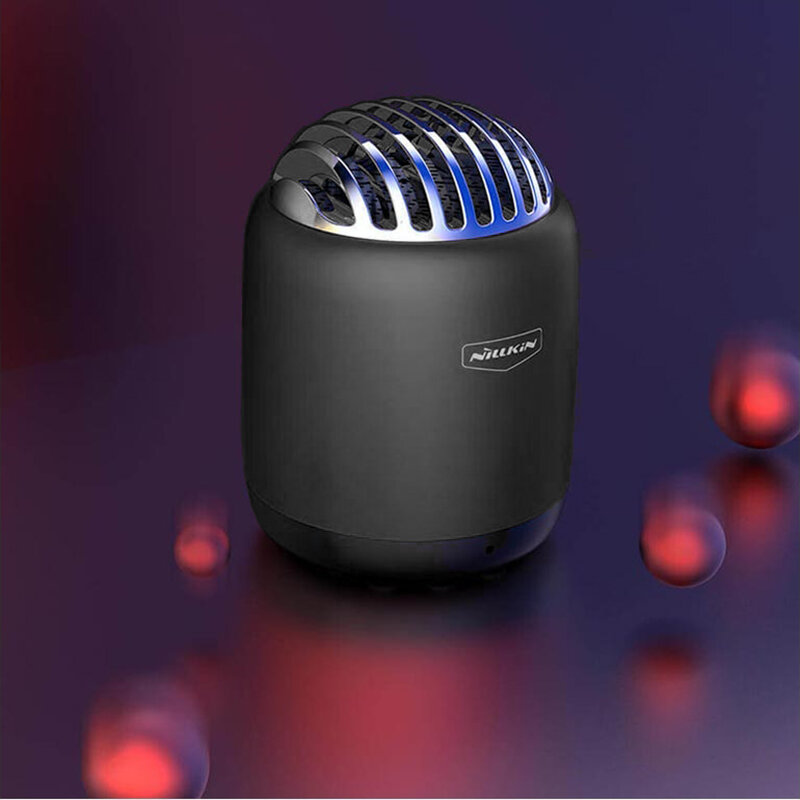 Boxa Portabila Nillkin Bullet Mini Aluminum TWS Bluetooth 4.2 Portable Wireless Built-in Mic 2W - Black
