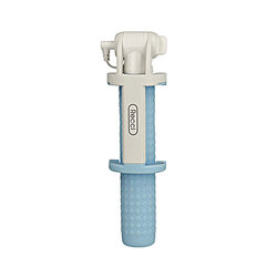 Suport Selfie Stick Recci Nimble Series Wireless Bluetooth Hidden Earphone Plug Cable - RST-C01 - Blue