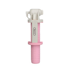 Suport Selfie Stick Recci Nimble Series Wireless Bluetooth Hidden Earphone Plug Cable - RST-C01 - Pink