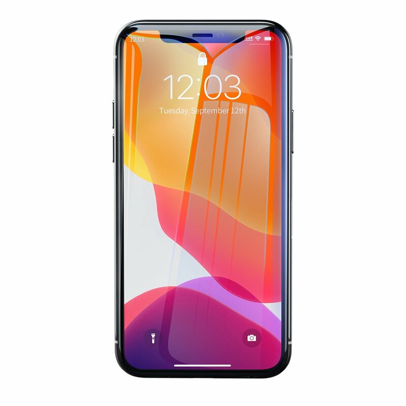 [Pachet 2x] Folie Sticla iPhone 11 Pro Max Baseus Anti-Bluelight - SGAPIPH65S-LF02 - Clear