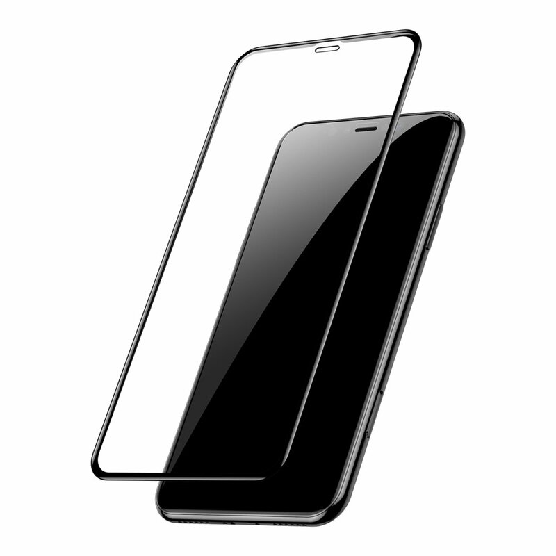 [Pachet 2x] Folie iPhone 11 Pro Max Baseus Pet Soft - SGAPIPH65-APE01 - Negru