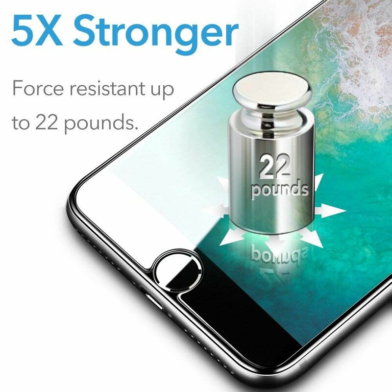 Folie Sticla iPhone 7 ESR Tempered Ultra-Clear 5xStronger 10KG - Clear