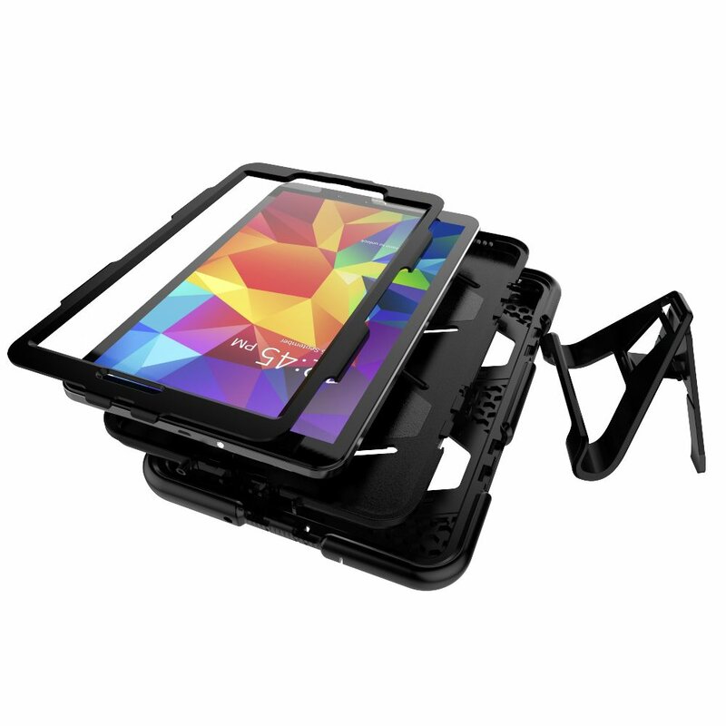 [Pachet 360°] Husa + folie Samsung Galaxy Tab A 10.1 2016 T580/T585 Tech-Protect Survive, negru