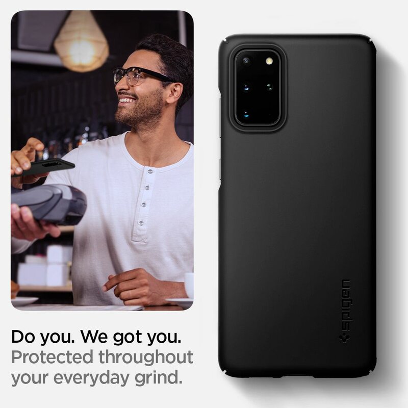 Husa Samsung Galaxy S20 Plus 5G Spigen Thin Fit - Black