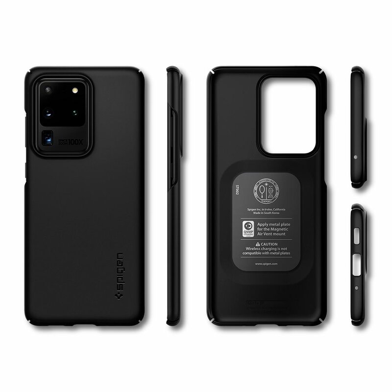 Husa Samsung Galaxy S20 Ultra 5G Spigen Thin Fit - Black
