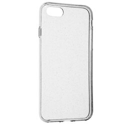 Husa iPhone 8 Silicon Crystal Glitter - Transparent