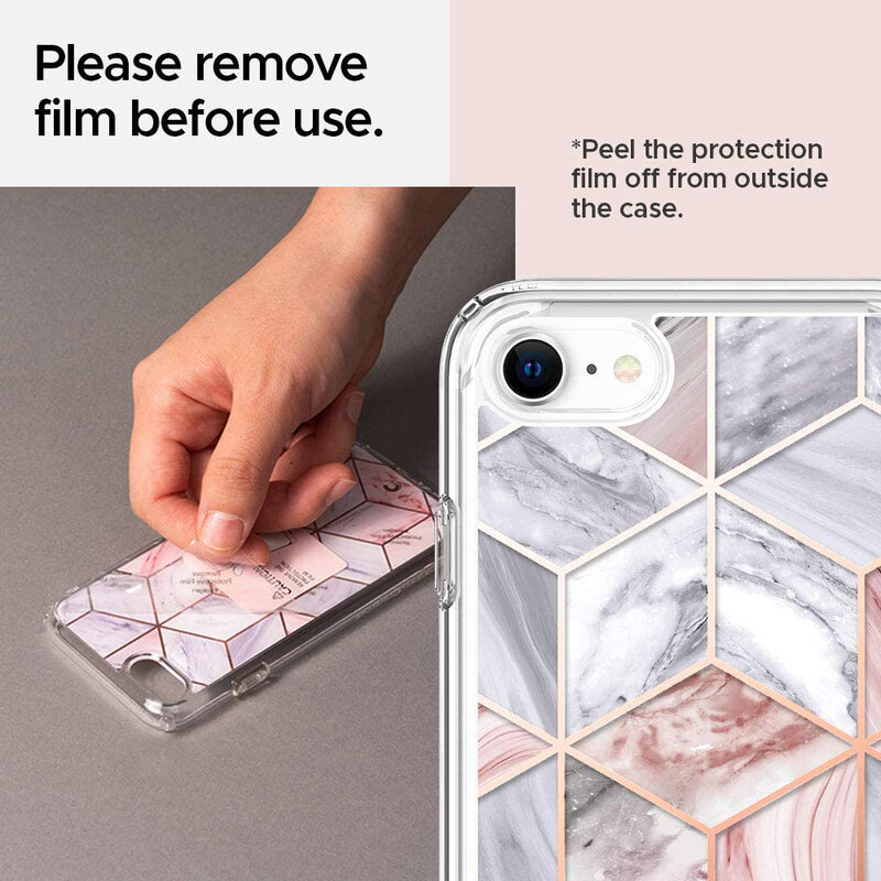 Husa iPhone 7 Spigen Ciel by Cyrill Cecile - Pink Marble