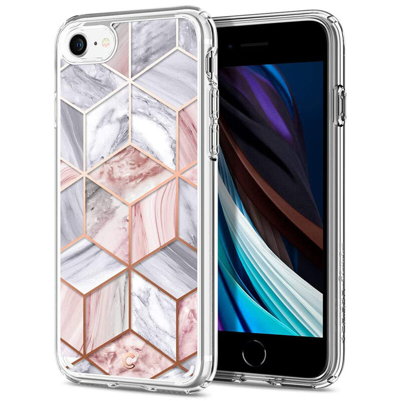 Husa iPhone 8 Spigen Ciel by Cyrill Cecile - Pink Marble