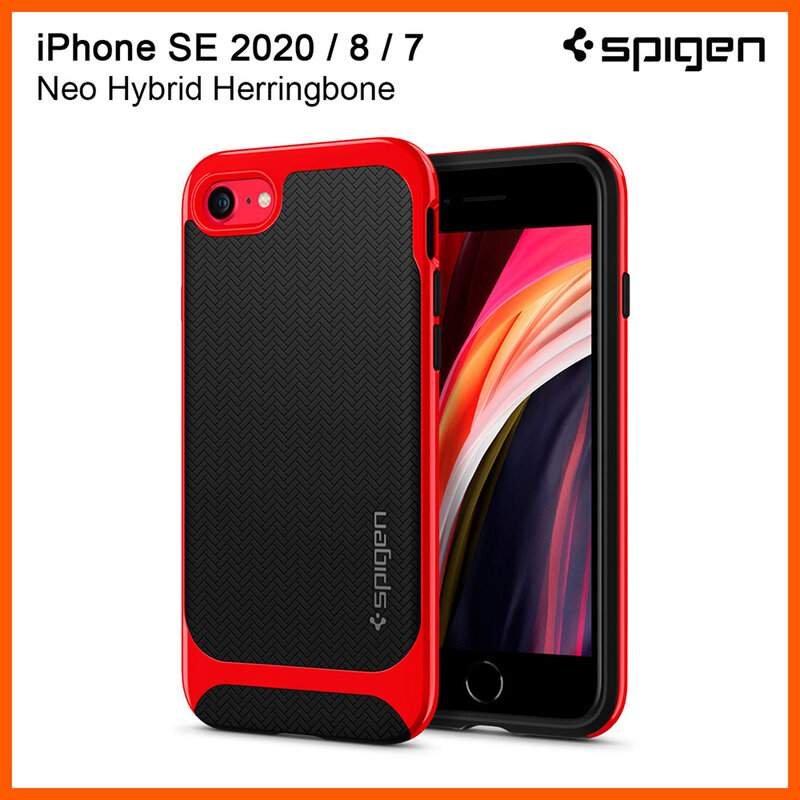 Husa iPhone 8 Spigen Neo Hybrid Herringbone - Dante Red