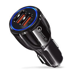 Incarcator Auto Mobster Qualcomm Quick Charge 3.0, Dual USB 5V/6A - Negru