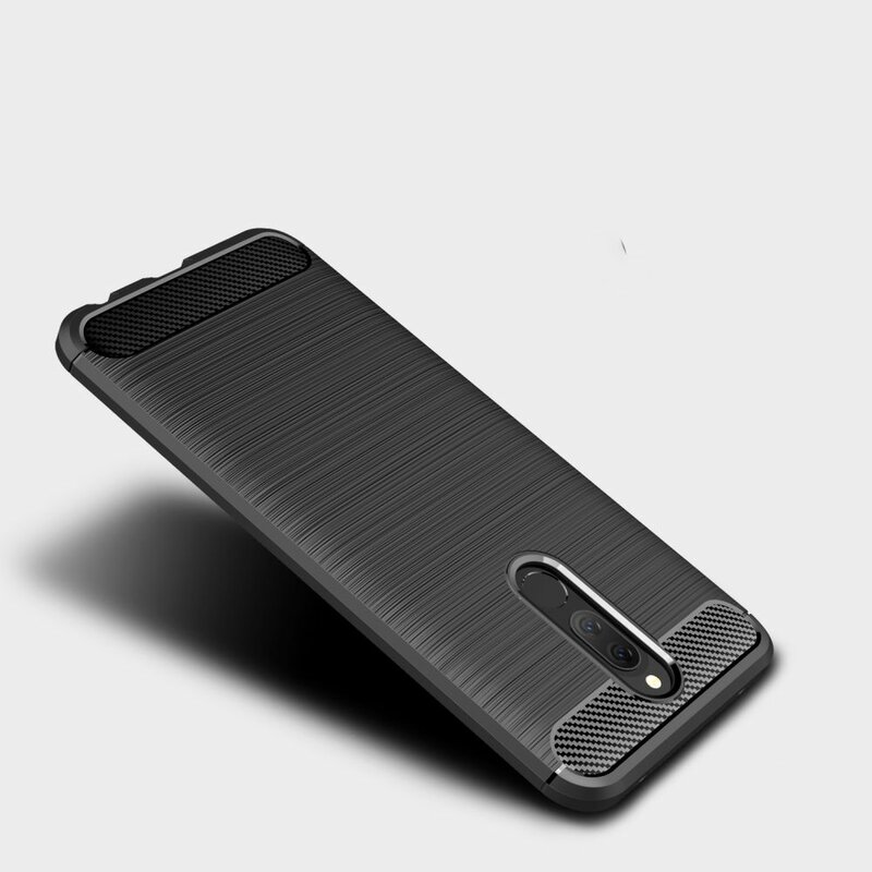 Husa Xiaomi Redmi 8 Techsuit Carbon Silicone, negru