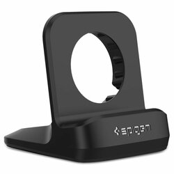 Suport Apple Watch 1/2/3/4/5/6/SE Spigen S350 Night Stand Pentru Birou - Black
