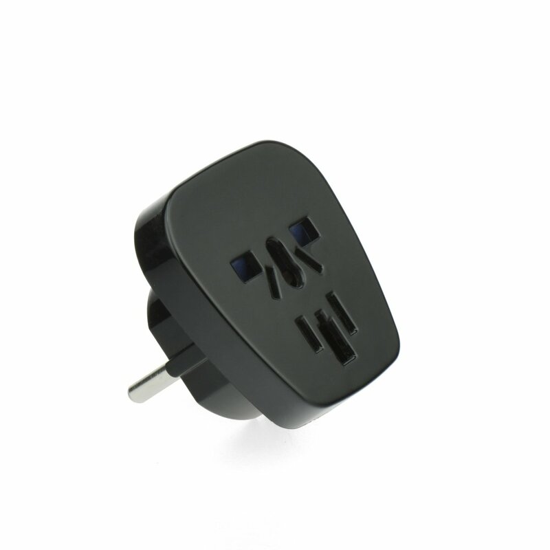 Adaptor Priza Universal AC220V PL/EU Plug / UK - J39-9 - Black