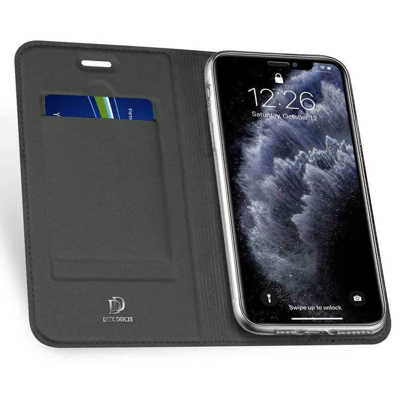 Husa iPhone 11 Pro Max Dux Ducis Flip Stand Book - Verde