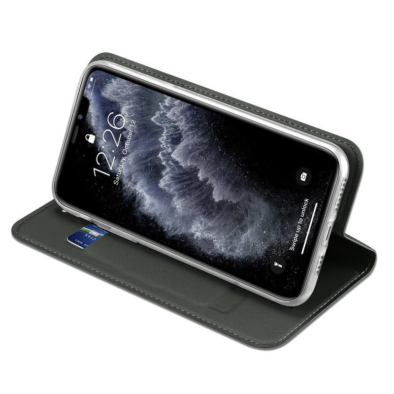 Husa iPhone 11 Pro Max Dux Ducis Flip Stand Book - Verde