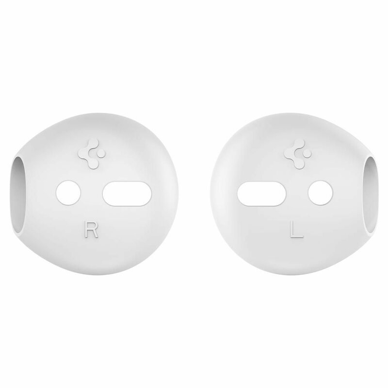 Husa Apple Airpods Spigen Ra220 Eartips Din Silicon - White