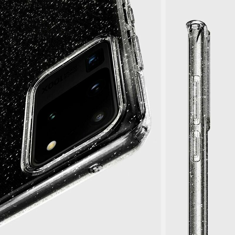 Husa Samsung Galaxy S20 Ultra 5G Spigen Liquid Crystal - Glitter - Crystal Quartz