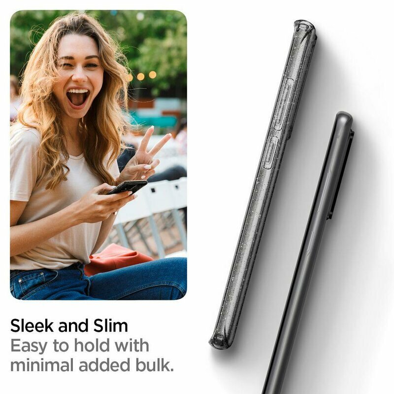 Husa Samsung Galaxy S20 Ultra 5G Spigen Liquid Crystal - Glitter - Crystal Quartz