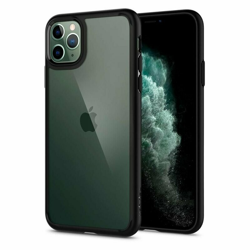 Bumper Spigen iPhone 11 Pro Max Ultra Hybrid, negru matte