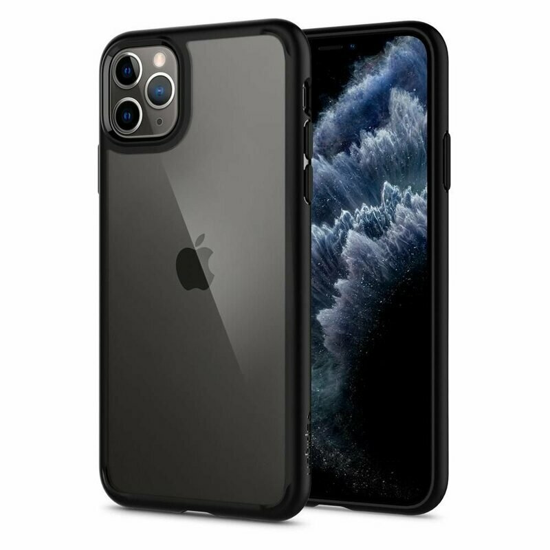 Bumper Spigen iPhone 11 Pro Max Ultra Hybrid, negru matte