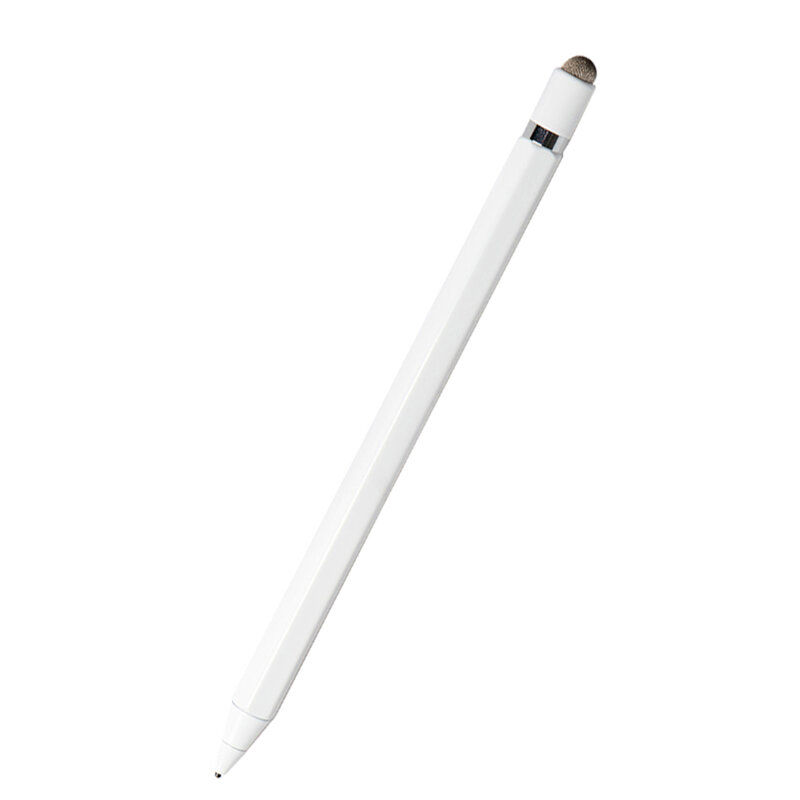 Stylus Pen Activ Superfine Nimb Hex One, 2in1, 140 mAh + Cablu incarcare - H36 - Alb
