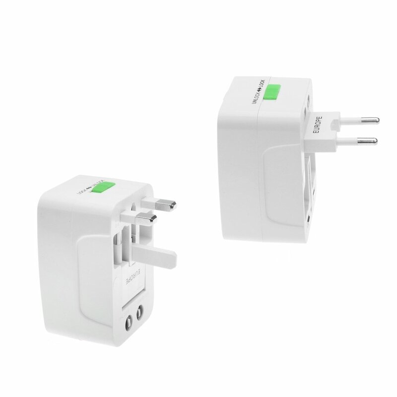 Adaptor Priza Universal For Travel Charger All-in-One International USA / EU / UK / AU Standard - White
