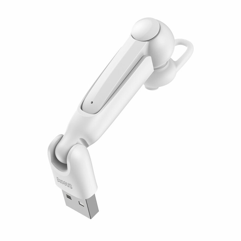 Casca Bluetooth Baseus A05 Wireless Earphone Headset BT V5.0 + USB Docking Station - NGA05-02 - White