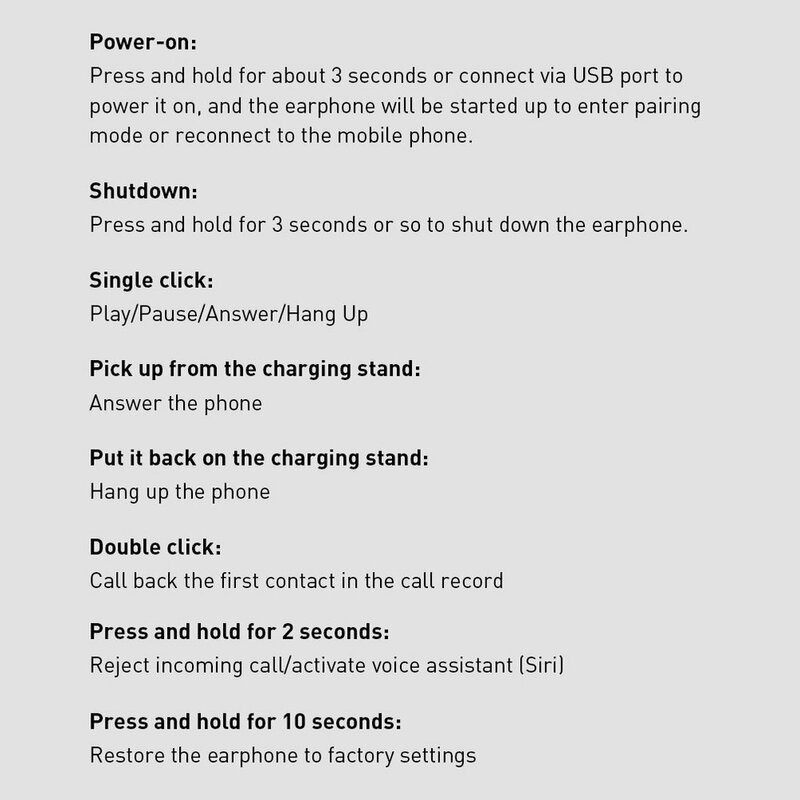 Casca Bluetooth Baseus A05 Wireless Earphone Headset BT V5.0 + USB Docking Station - NGA05-02 - White