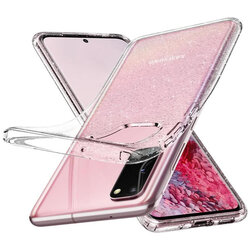 Husa Samsung Galaxy S20 5G Spigen Liquid Crystal - Glitter - Crystal Quartz