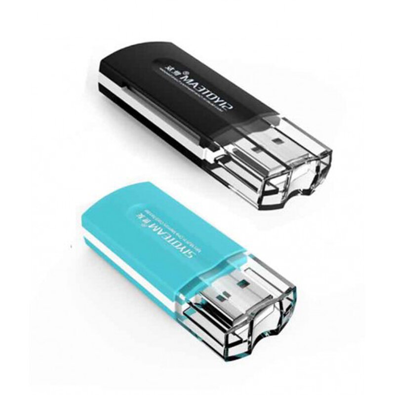 Card Reader Siyoteam SY-596 Universal 4 in 1 USB 2.0 All in One Support TF/SD/MMC/MS/M2/CF - Black