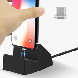 Suport Birou Mobster Magnetic Docking Station, Type-C - MCD-10 - Negru Mat
